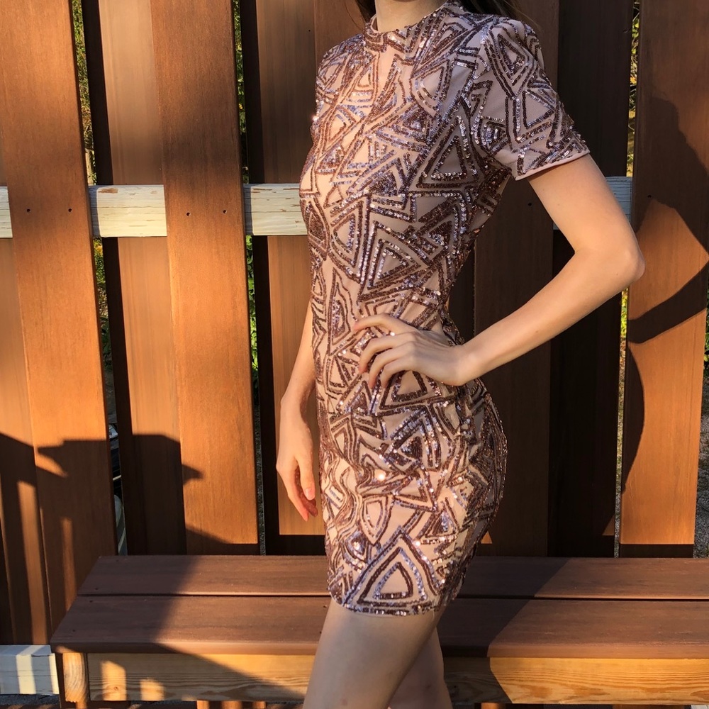 Gold Bodycon Dress